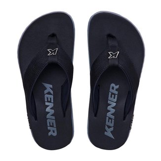 CHINELO  KENNER KIVAH TKS PRETO E CINZA ORIGINAL