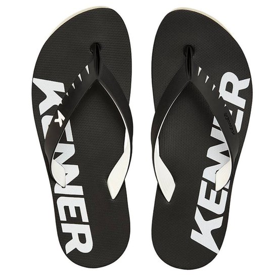 Chinelo Kenner Red Masculino - Preto e Branco - 41