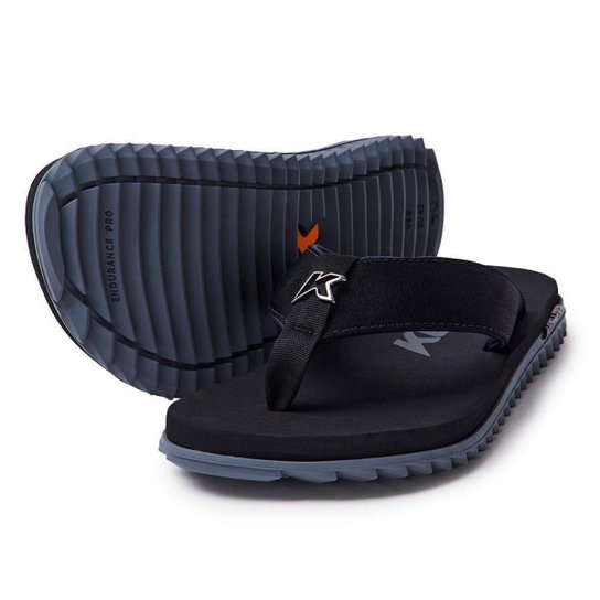 CHINELO SANDALIA KENNER KIVAH TKS PRETO E CINZA ORIGINAL