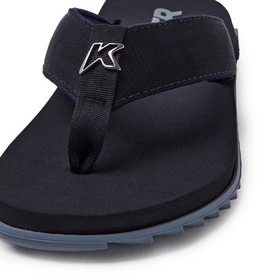 CHINELO SANDALIA KENNER KIVAH TKS PRETO E CINZA ORIGINAL