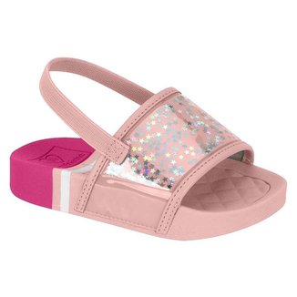 Chinelo Slide Infantil Menina Gaspea Com Estrelinhas Molekinha 2125.425