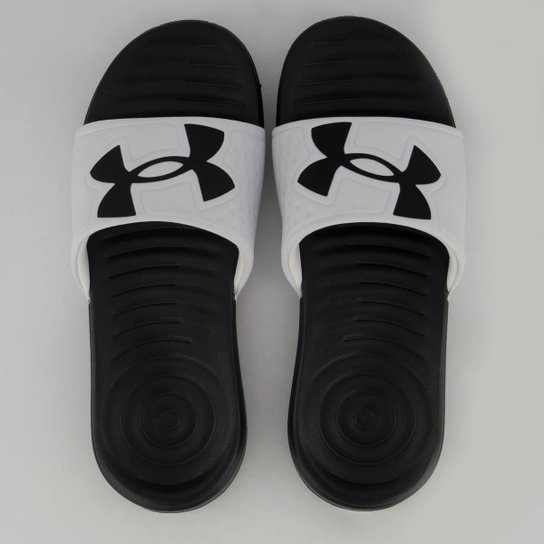 Chinelo Under Armour Ansa Light Branco e Preto