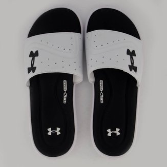 Chinelo Under Armour Ignite VI SE Branco e Preto