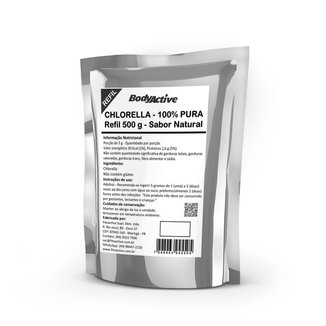 Chlorella (Clorela - Clorella) Pó Pura Refil 500 G Bodyactive