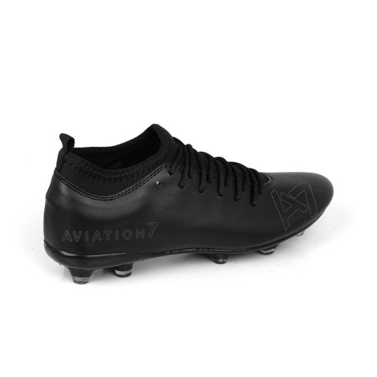 Chuteira Aviation7 Botinha A Futebol Campo Gramado Travas Masculina