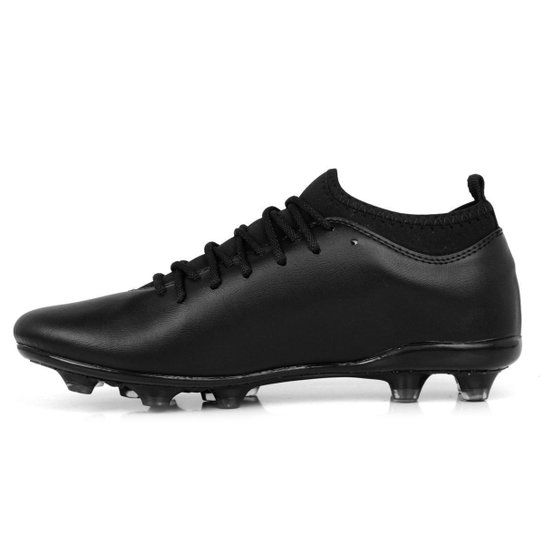 Chuteira Botinha A7 Futebol Campo Natural Gramado Com Travas Masculina