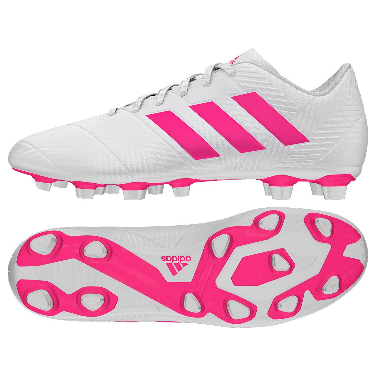chuteira de campo adidas branca