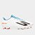Chuteira Campo Skechers 2 Club Masculina - Branco+Azul Turquesa