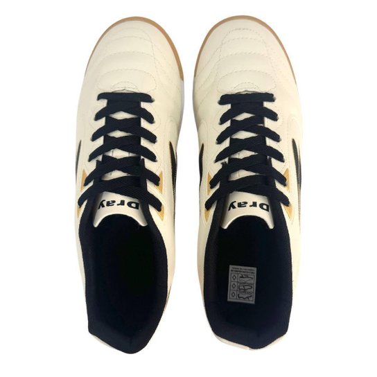 Chuteira Dray Topfly Futsal Creme