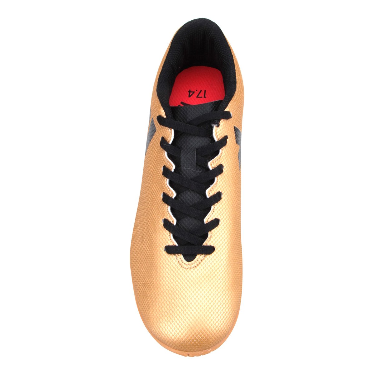 chuteira adidas futsal dourada