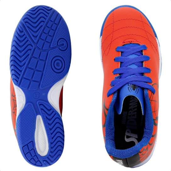Chuteira Futsal Dray Marvel Original Com Cadarço Infantil