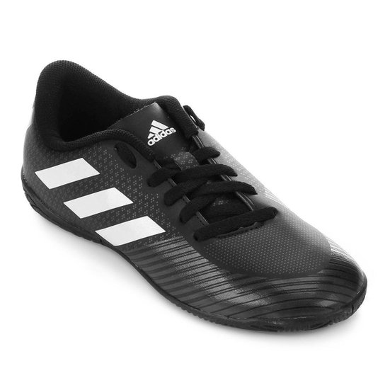 Chuteira Futsal Juvenil Adidas Artilheira III IN - Preto+Branco