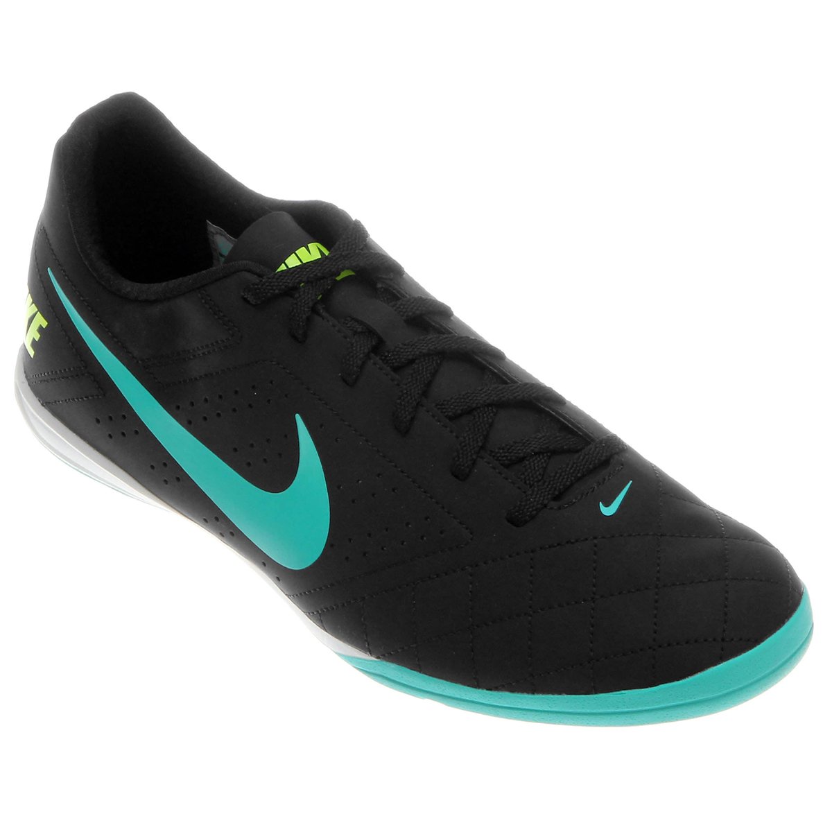 tenis futsal nike preto e branco