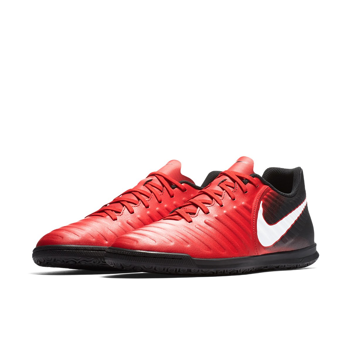 chuteira nike tiempo vermelha futsal