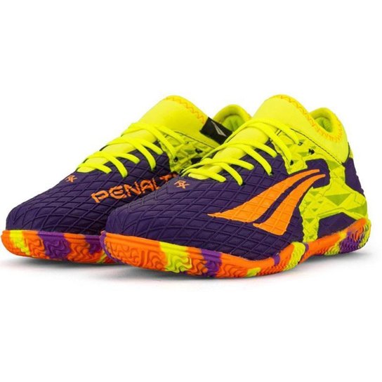 Chuteira Futsal Penalty RX Locker Kids Y-3 Roxa Infantil