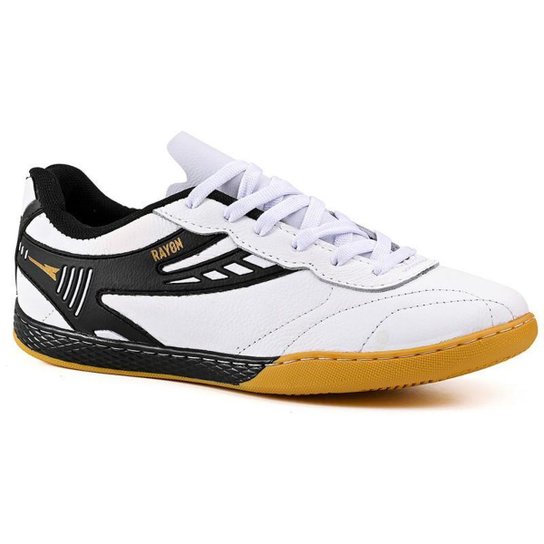 Chuteira Futsal Profissional Masculina em Couro Futebol de Salao Quadra