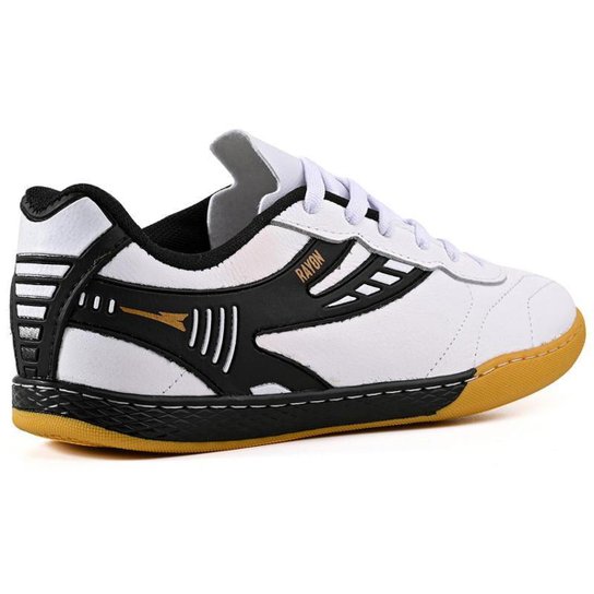 Chuteira Futsal Profissional Masculina em Couro Futebol de Salao Quadra