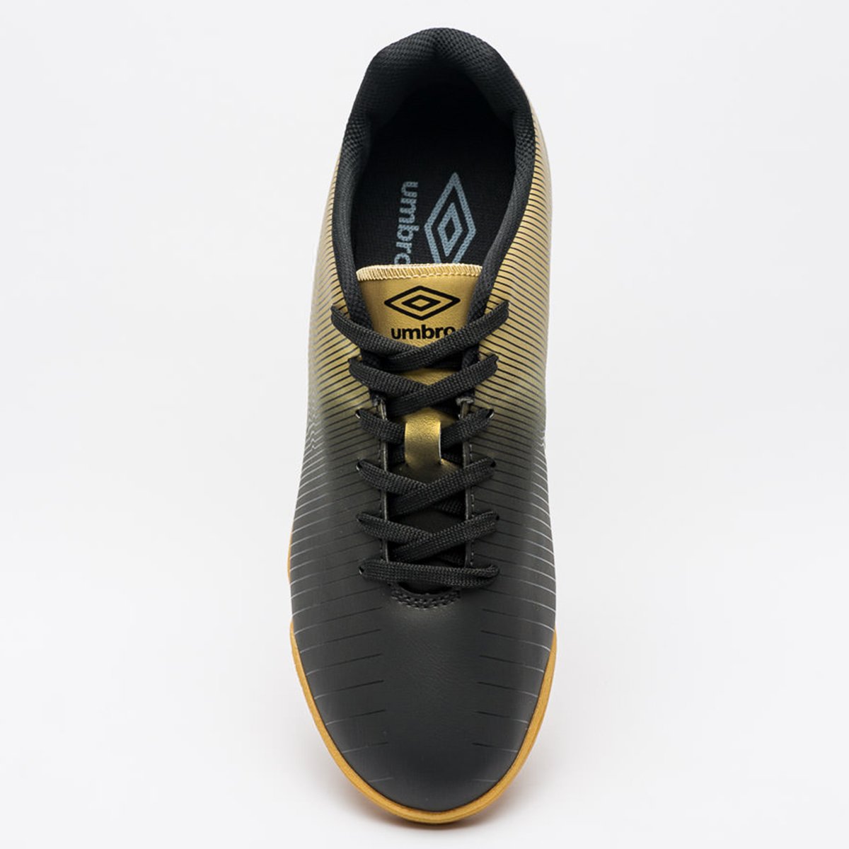 Chuteira Futsal Umbro Vibe - Preto+Dourado | Allianz Parque Shop