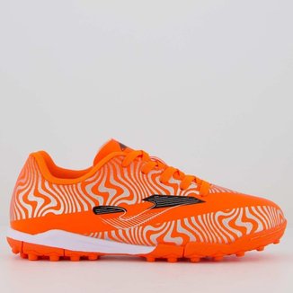 Chuteira Joma Evoluiton Society Juvenil Laranja
