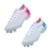 Chuteira Kit 2 Pares de Campo Futebol Unissex - Azul+Rosa