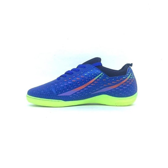 Chuteira Molekinho Azul/Amarelo Neon- 40386