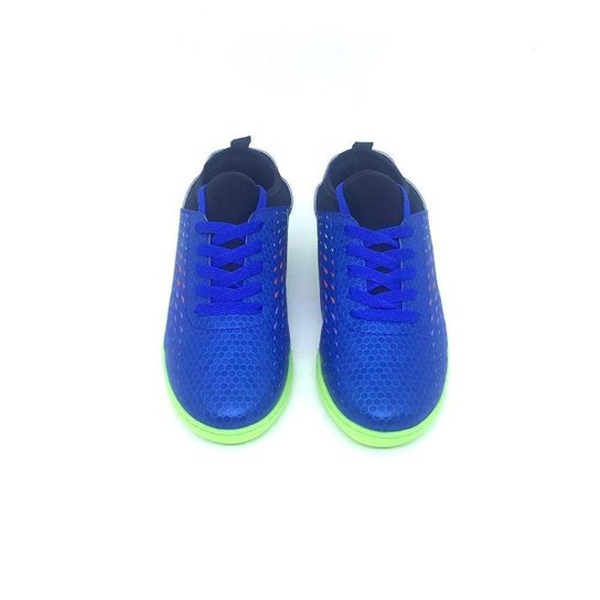 Chuteira Molekinho Azul/Amarelo Neon- 40386
