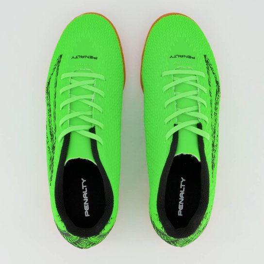 Chuteira Penalty Bravo XXII Futsal Juvenil Verde