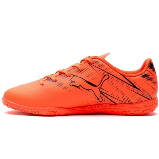 CHUTEIRA PUMA FUTSAL ATTACANTO IT INFANTIL LARANJA E PRETO 34