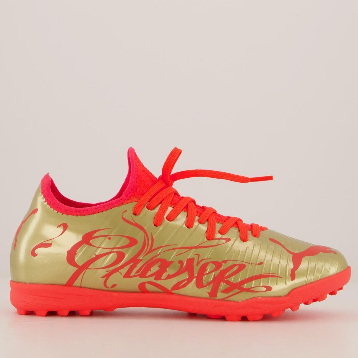 Chuteira Puma Future Z NJr TT BDP Society Laranja Allianz