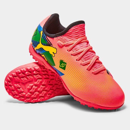 Chuteira Society Infantil Puma Future 7 Play NJR OS BDP