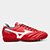 Chuteira Society Mizuno Morelia Club Unissex - Vermelho+Branco