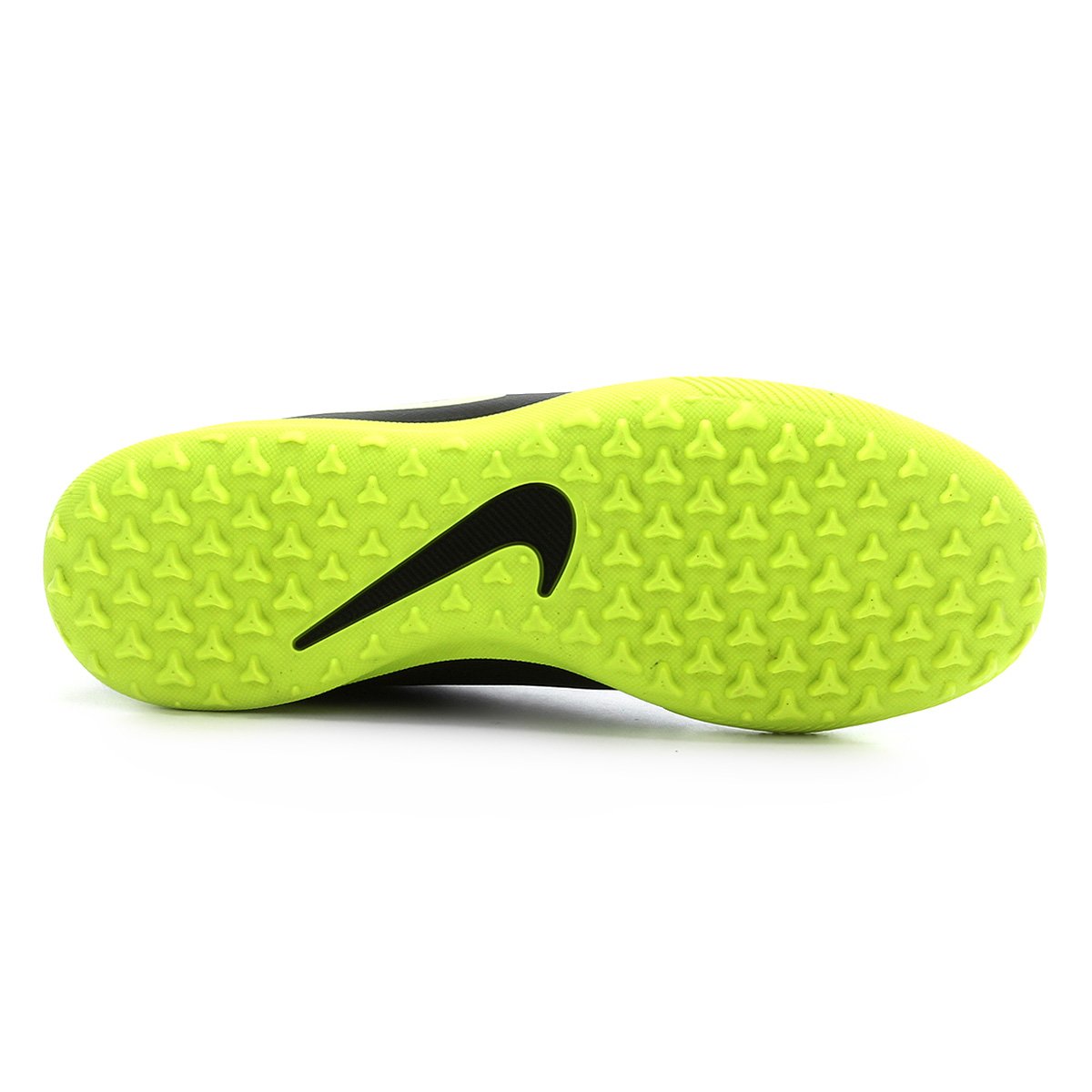 chuteira society nike verde limão