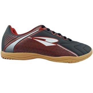 Chuteira Tênis Futsal Dray 306 Preto-vermelho Adulto Original Unissex