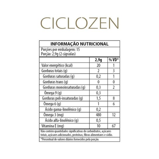 Ciclozen - 30 Cápsulas - LaSanDay