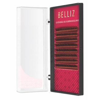 Cílios para Alongamento de Sombrancelha Belliz -  010 Castanho Médio 1 Un