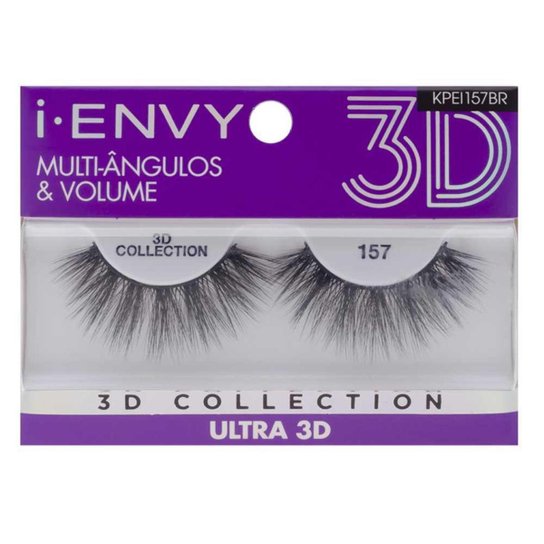 Cílios Postiços Kiss Ny I-Envy Ultra 3D 157 1 par