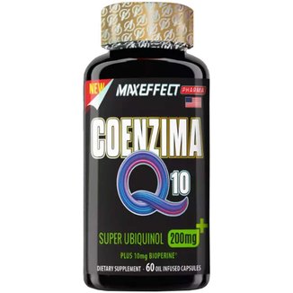 Coenzima Q10 200mg Co Enzima K10 com 60 cápsulas Maxeffect