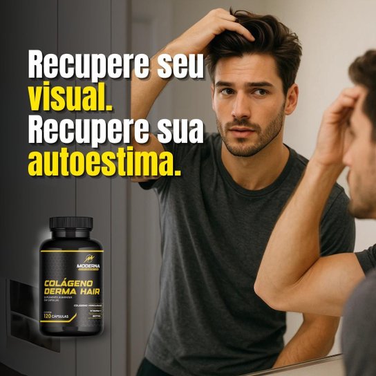 Colágeno Derma Hair Moderna Suplementos 120 Cápsulas