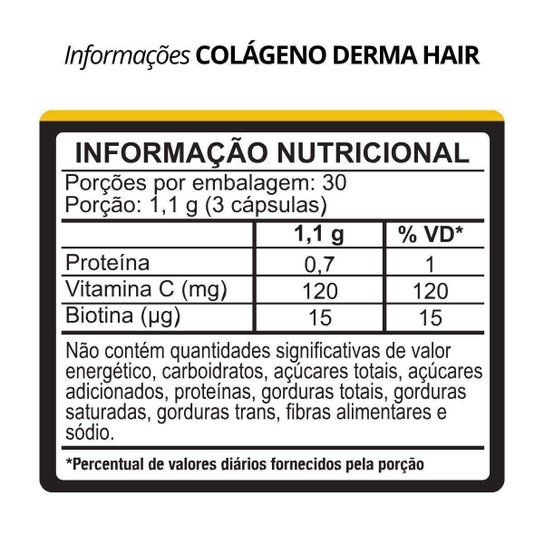 Colágeno Derma Hair Moderna Suplementos 120 Cápsulas