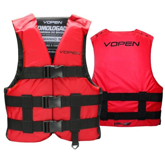 Colete Salva Vidas Homologado Nylon VP22 Vopen