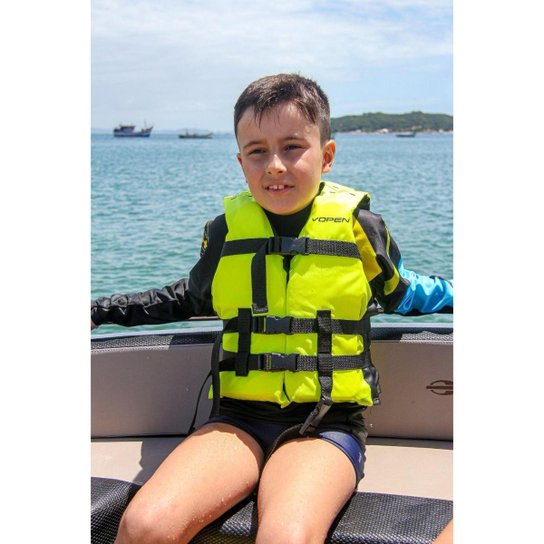 Colete Salva Vidas Infantil Homologado Flúor CNY01