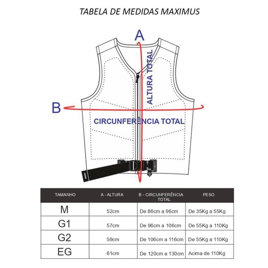 Colete Salva Vidas Neoprene Homologado Maximus Next