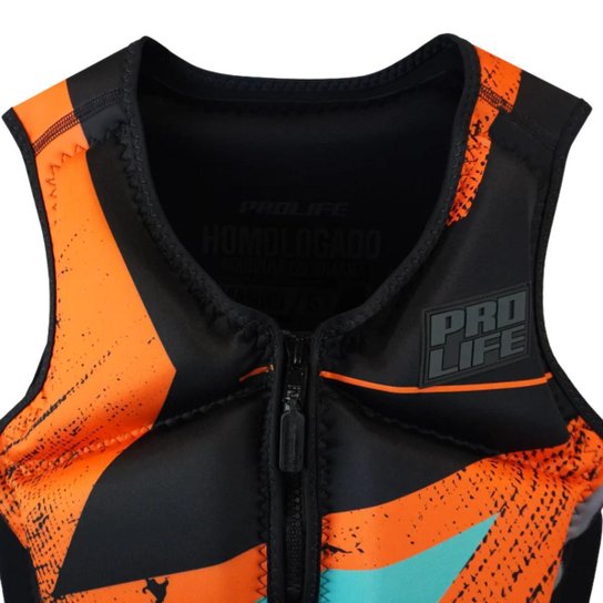 Colete Salva Vidas Slim Hydro Citrus Prolife Jet Wake Lancha