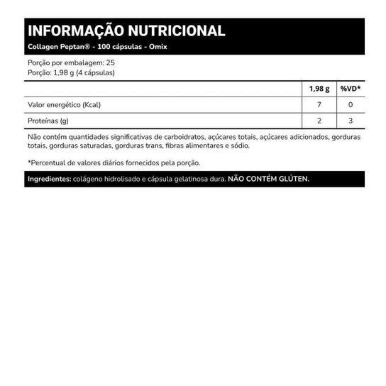 Collagen - 120 Cápsulas - Omix