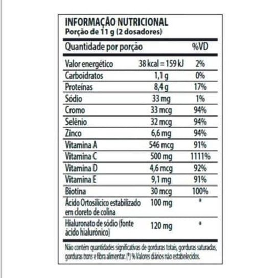 Collagen Derm (330g) Nutrify;Gênero:Unissex