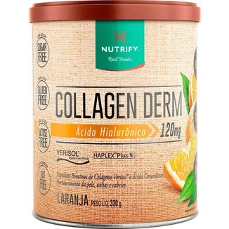 Collagen Derm com Ácido Hialurônico (Laranja) Nutrify - 330g