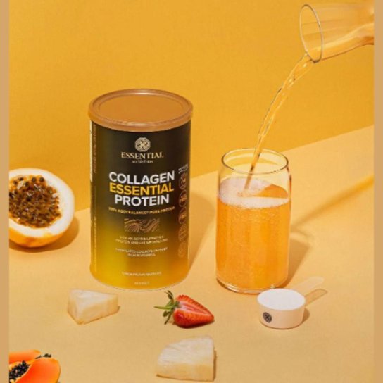 Collagen Essential Protein - Frutas Tropicais- 427,5g - Essential Nutrition