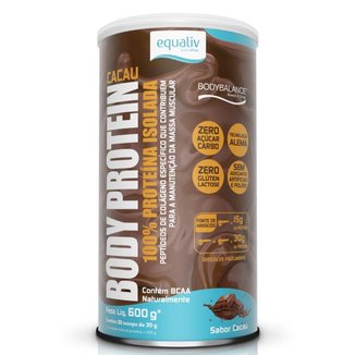 Collagen Protein Body Protein Isolado Cacau 600g - Equaliv