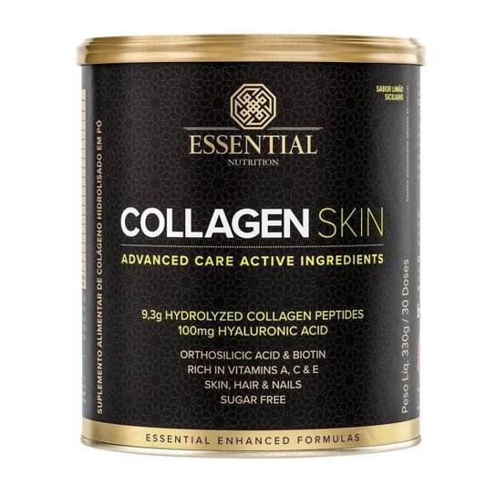 Collagen Skin 330g Pele Unha Cabelo Essential Nutrition