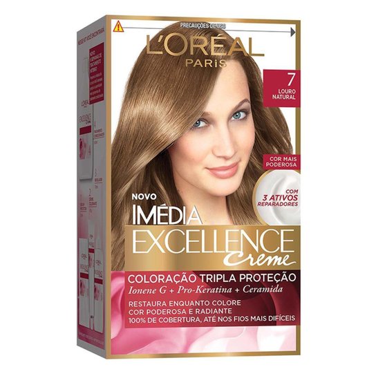 Coloração Imédia Excellence L'Oréal Paris 7 Louro Natural